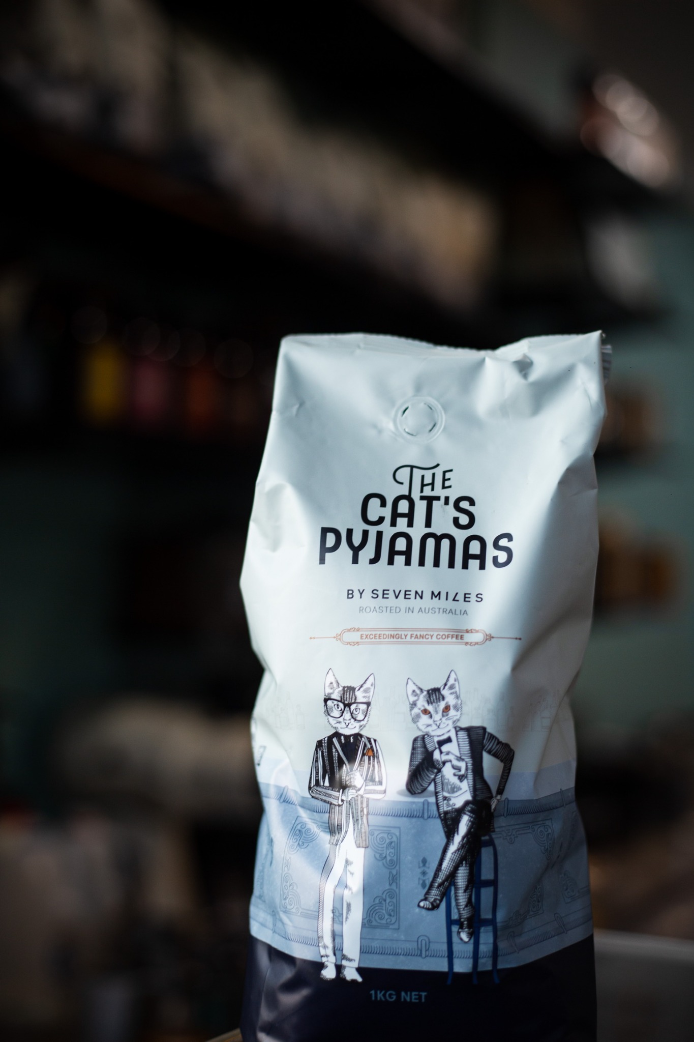The Cat’s Pyjamas coffee beans by Seven Miles